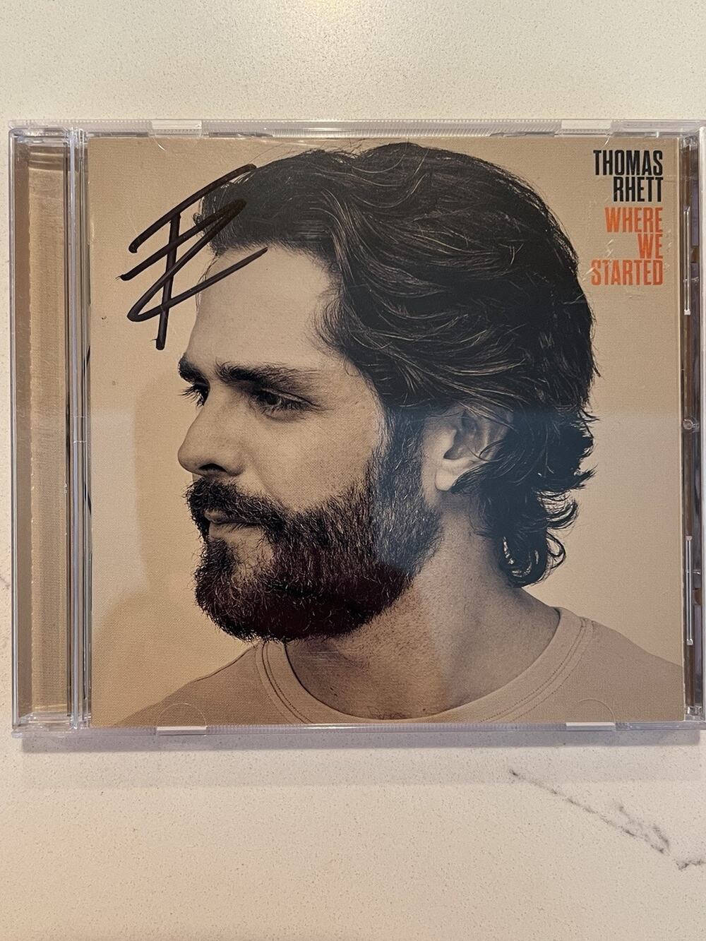 THOMAS RHETT SIGNED CD WHERE WE STARTED AUTOGRAPHED LMT.EDITION #2